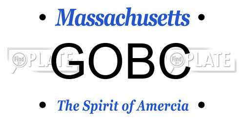 GOBC Massachusetts License Plate