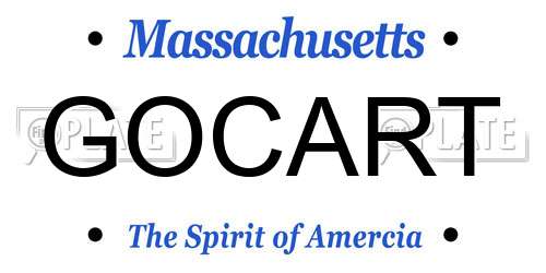 GOCART Massachusetts License Plate
