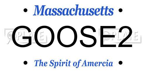GOOSE2 Massachusetts License Plate