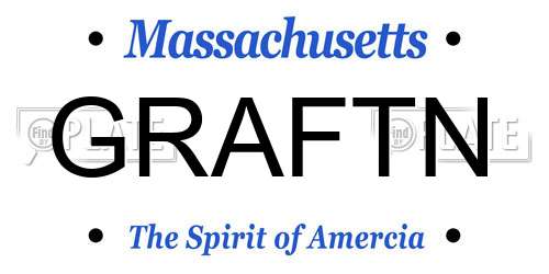 GRAFTN Massachusetts License Plate