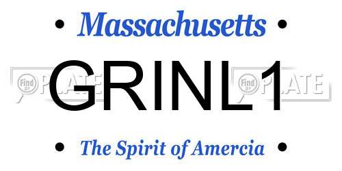 GRINL1 Massachusetts License Plate
