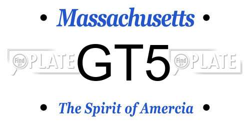 GT5 Massachusetts License Plate