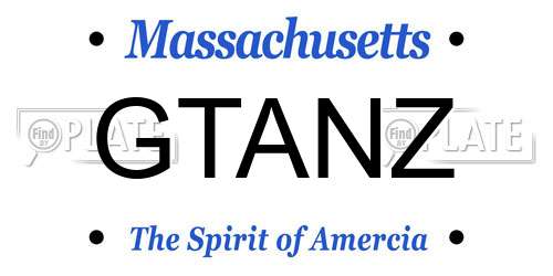 GTANZ Massachusetts License Plate