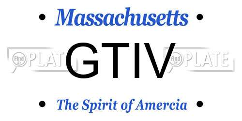GTIV Massachusetts License Plate