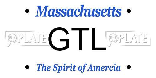 GTL Massachusetts License Plate