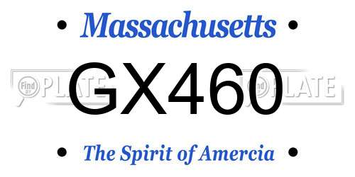 GX460 Massachusetts License Plate