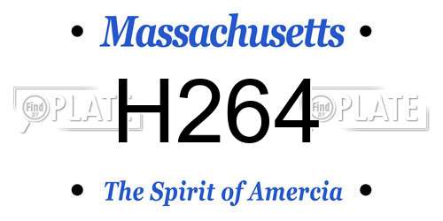 H264 Massachusetts License Plate