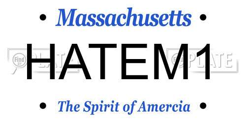 HATEM1 Massachusetts License Plate