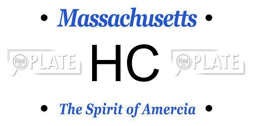 HC Massachusetts License Plate