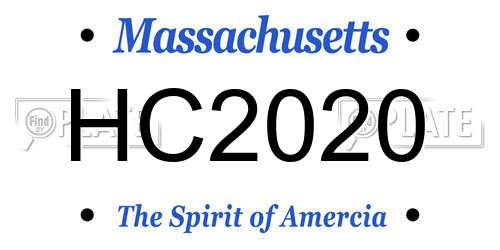 HC2020 Massachusetts License Plate