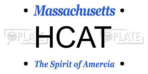 HCAT Massachusetts License Plate