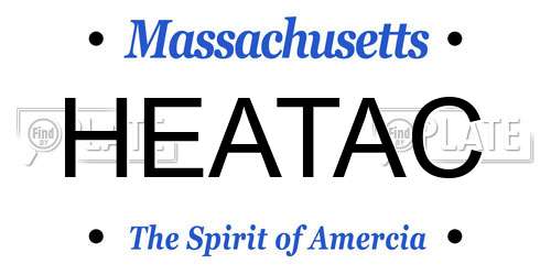 HEATAC Massachusetts License Plate