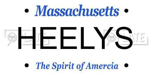 HEELYS Massachusetts License Plate