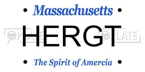 HERGT Massachusetts License Plate