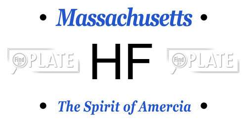 HF Massachusetts License Plate