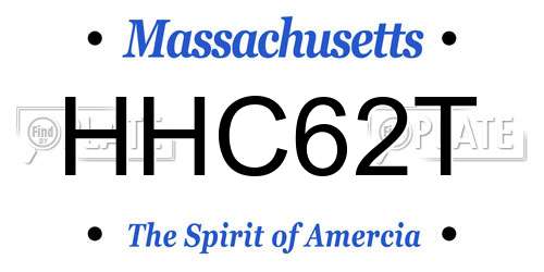 HHC62T Massachusetts License Plate