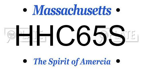 HHC65S Massachusetts License Plate