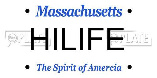 HILIFE Massachusetts License Plate