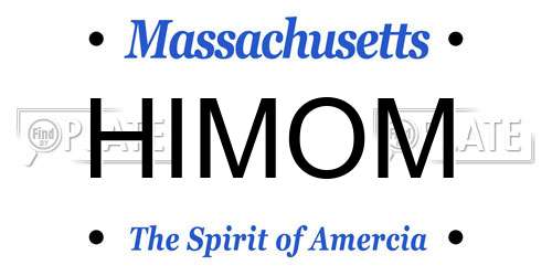 HIMOM Massachusetts License Plate