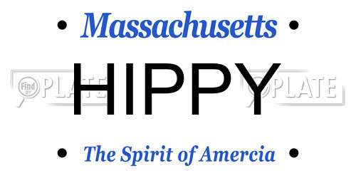 HIPPY Massachusetts License Plate