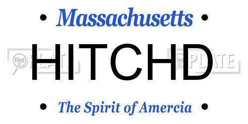 HITCHD Massachusetts License Plate
