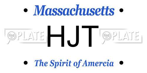 HJT Massachusetts License Plate