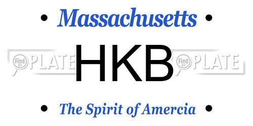 HKB Massachusetts License Plate