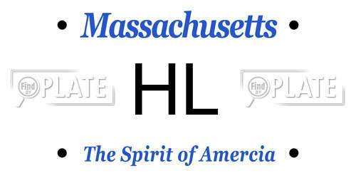 HL Massachusetts License Plate