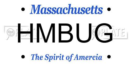 HMBUG Massachusetts License Plate