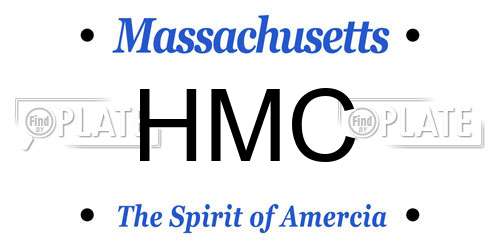 HMC Massachusetts License Plate