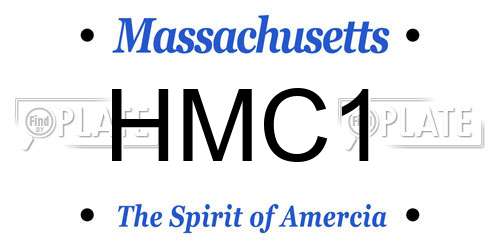 HMC1 Massachusetts License Plate