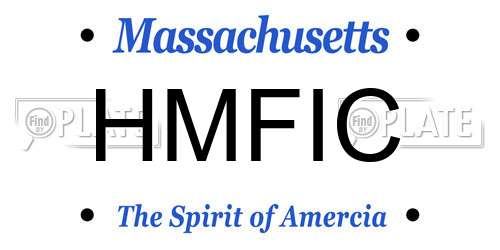 HMFIC Massachusetts License Plate