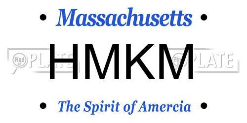 HMKM Massachusetts License Plate