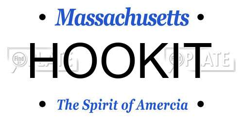 HOOKIT Massachusetts License Plate