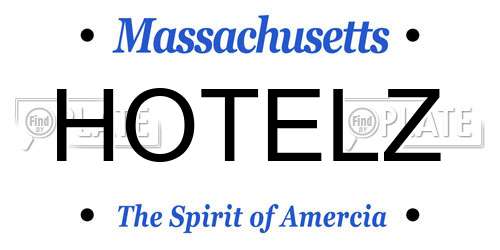 HOTELZ Massachusetts License Plate