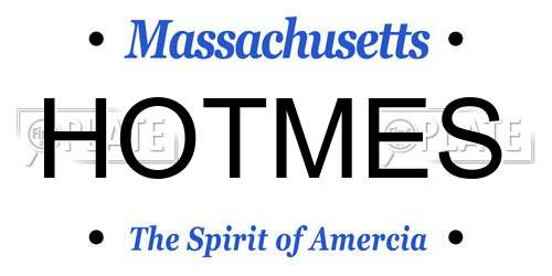 HOTMES Massachusetts License Plate