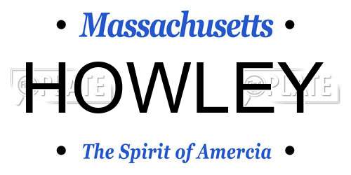 HOWLEY Massachusetts License Plate