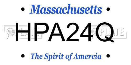 HPA24Q Massachusetts License Plate