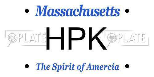 HPK Massachusetts License Plate