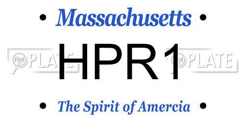 HPR1 Massachusetts License Plate