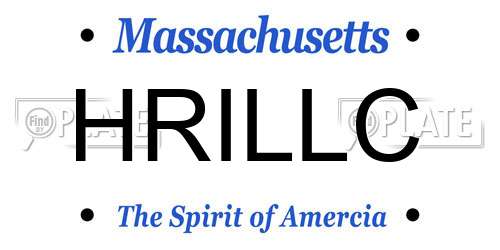 HRILLC Massachusetts License Plate