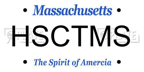 HSCTMS Massachusetts License Plate