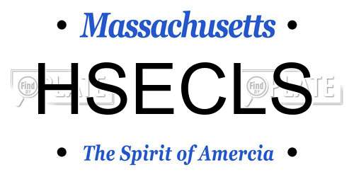 HSECLS Massachusetts License Plate