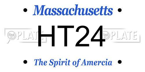 HT24 Massachusetts License Plate
