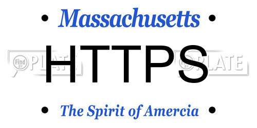 HTTPS Massachusetts License Plate