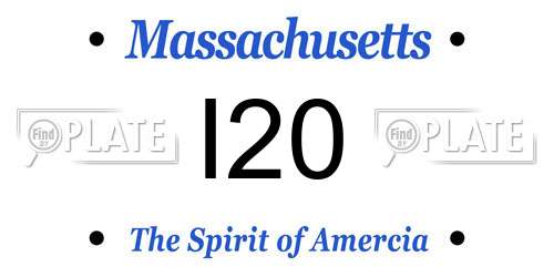 I20 Massachusetts License Plate