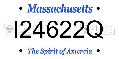 I24622Q Massachusetts License Plate