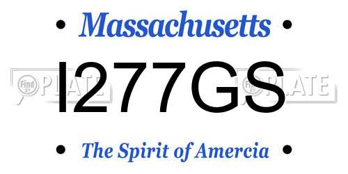 I277GS Massachusetts License Plate