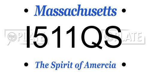 I511QS Massachusetts License Plate