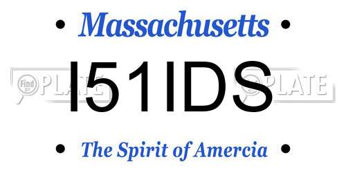 I51IDS Massachusetts License Plate